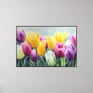 Arte floral abstracto en azul teal intenso