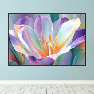 Arte floral abstracto en pinceladas audaces