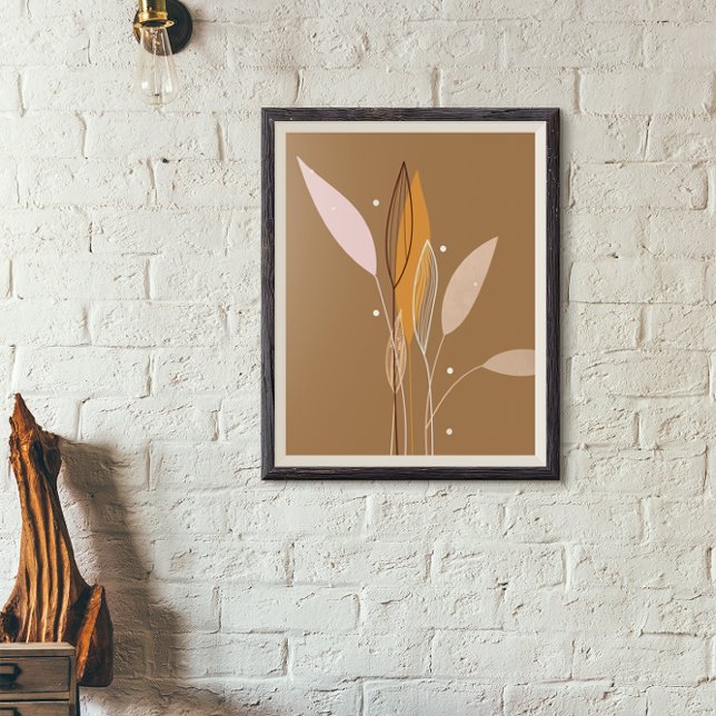 Arte floral abstracto moderno boho (Subido por el creador)
