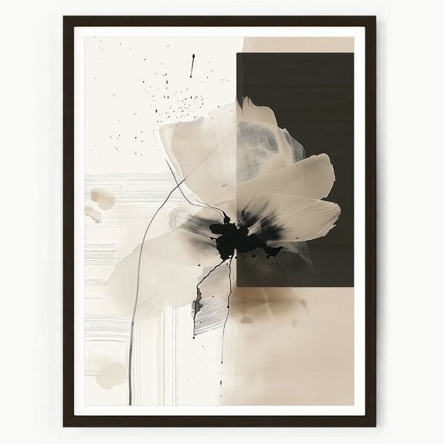 Arte floral abstracto moderno para pared (Subido por el creador)