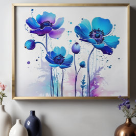 Arte Floral Abstracto Moderno, Pintura Contemporán