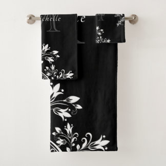 Arte floral blanco de diseño