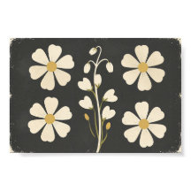Arte Floral Blanco Minimalista