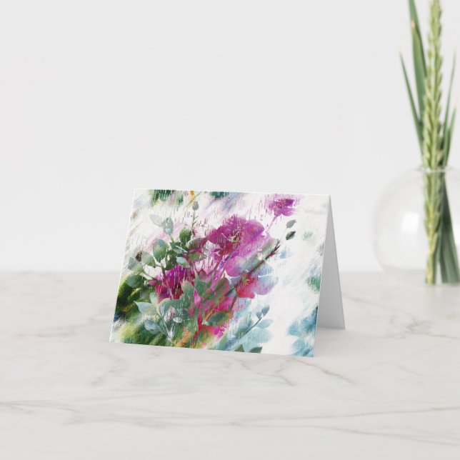 Arte floral bonito Notecards o tarjetas de (Anverso)