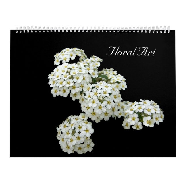 Arte floral calendario de 12 meses (Tapa)