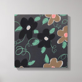 Arte floral con negro