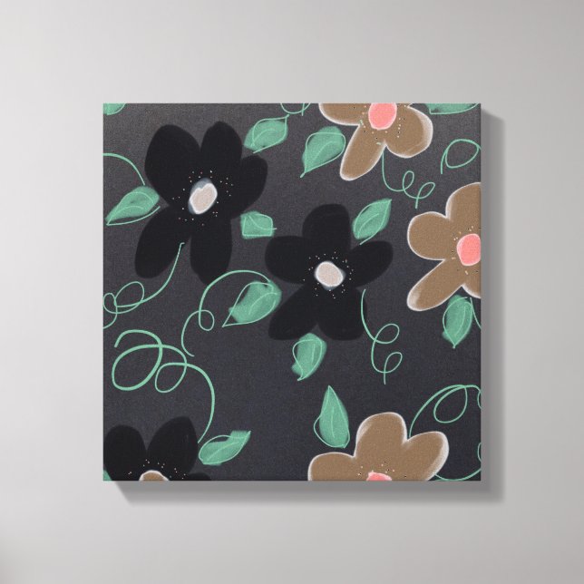 Arte floral con negro (Anverso)