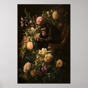 Arte floral de Dark Academia de Chimp & Blooms, Vi