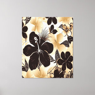 Arte floral de Hawái tropical