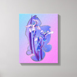 Arte floral de irlandeses azules