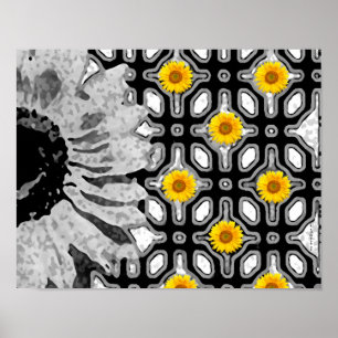 Arte Floral de Jardín Art Nouveau Vintage Contempo