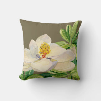 Arte floral de moda Magnolia Cojín decorativo deco