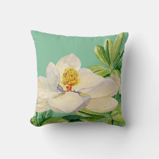 Arte floral de moda Magnolia Cojín decorativo deco