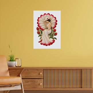 Arte floral de pared de lujo