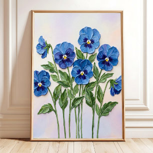 Arte floral de pensamiento - Minimalista moderno