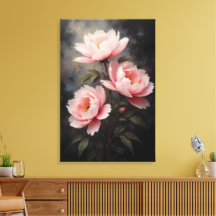 Arte floral de peonía