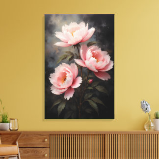 Arte floral de peonía