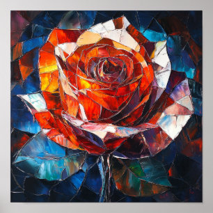 Arte floral de rosa hermosa decoración para habita