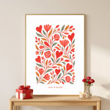 Arte floral de San Valentín 'Love in Bloom'