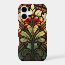 Arte Floral de Vidrio Emplomado Art Nouveau Elegan