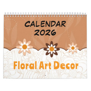 Arte floral decorativo - Calendario 2026
