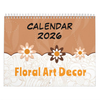 Arte floral decorativo - Calendario 2026