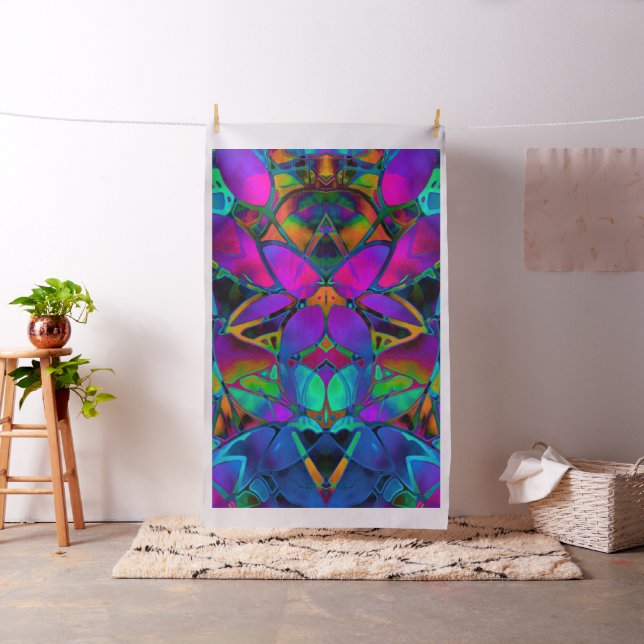 Arte floral del fractal de la tela (In Situ)