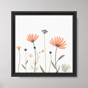 Arte floral escandinavo elegante moderno