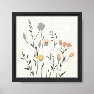 Arte floral escandinavo elegante moderno