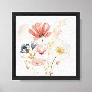 Arte floral escandinavo minimalista moderno