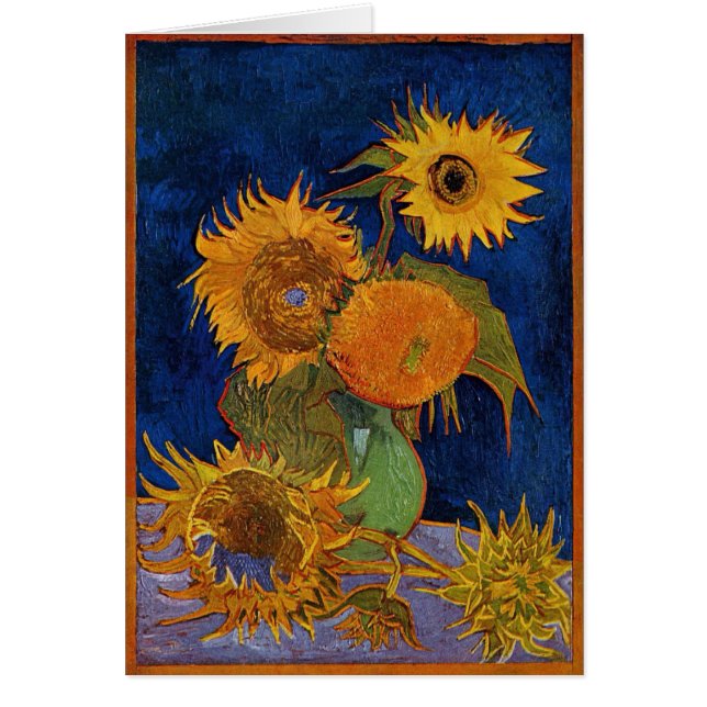 Arte floral GalleryHD de los girasoles de Van Gogh (Frente)