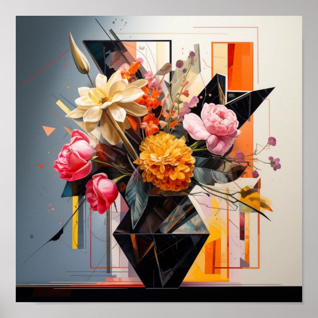 Arte floral geométrico (Frente)