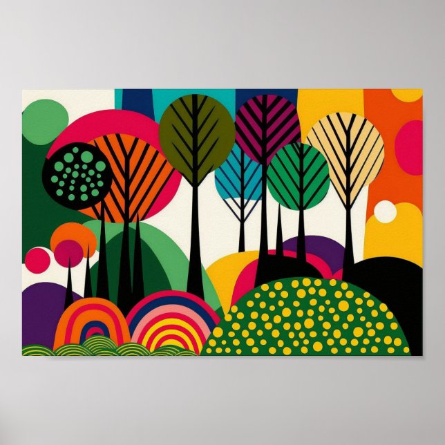 Arte floral moderno Minimalista escandinavo danés (Frente)