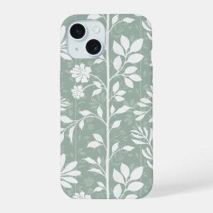 Arte floral poético chic botánico suave verde salv