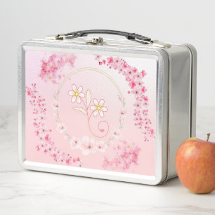 Arte floral rosado, diseño de florecimiento fresco