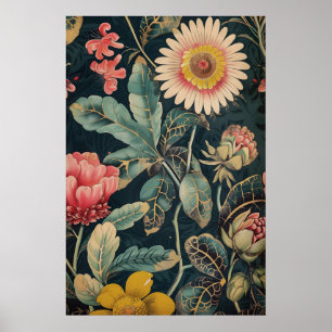 Arte floral tradicional indio vintage –