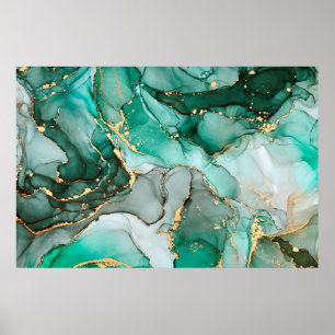 Arte fluido abstracto de lujo natural en alco