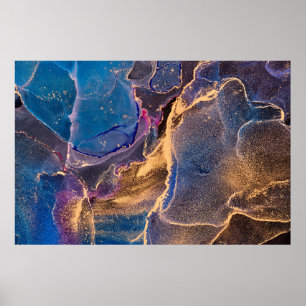 Arte fluido abstracto de lujo natural en alco