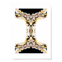 Arte fluido acrílico abstracto dorado Alligare