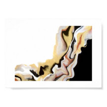 Arte fluido acrílico abstracto dorado Alligare