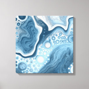 Arte fluido azul y blanco