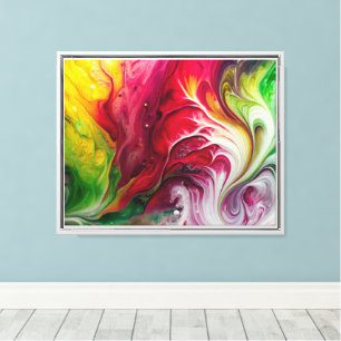Arte Fluido Dinámico: Diseño Acrílico Colorido