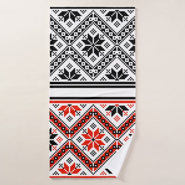 Arte folclórico de Bulgaria (Toalla de baño)