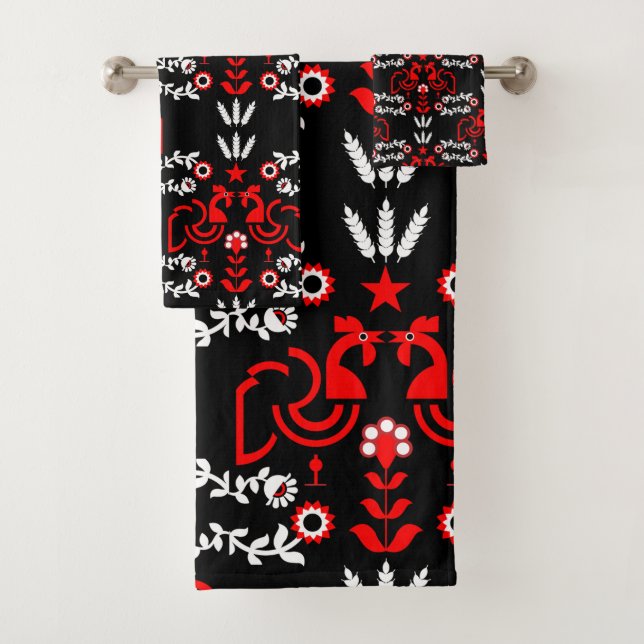 Arte folclórico escandinavo de Cockerel (In situ)