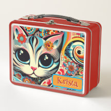 Arte folclórico mexicano abstracto de gato gatito