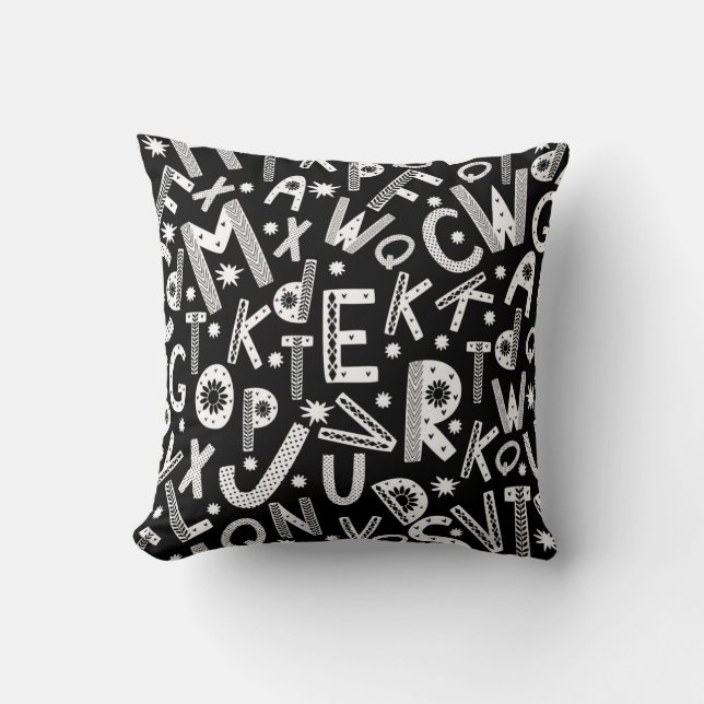 Arte folclórico nórdico Alpha Salta Cojín decorati (Anverso)