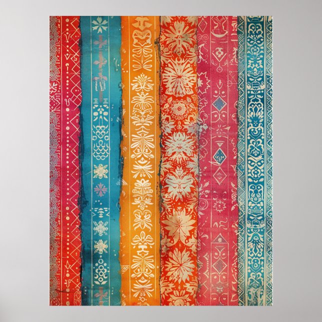 Arte folclórico sueco vintage de etnia escandinava (Frente)