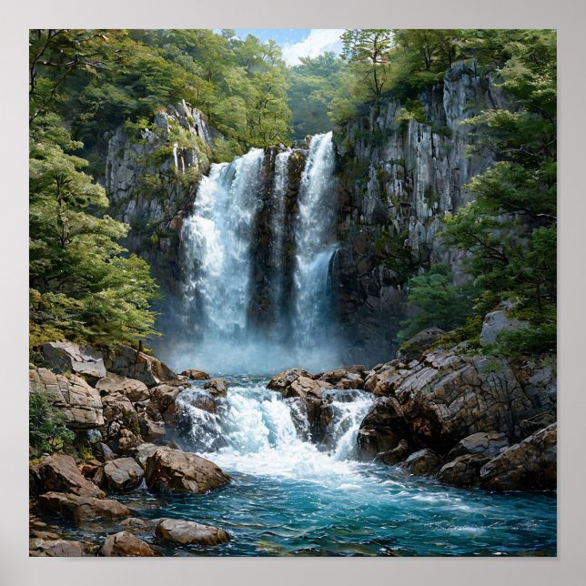Arte fotográfico de cascada (Frente)