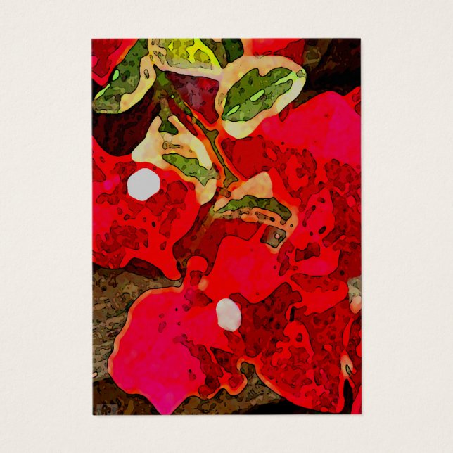 Arte fotográfico de flores de Bouganvillea roja (Frente)
