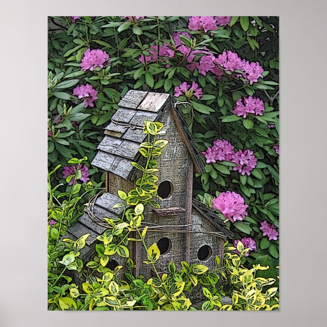 Arte fotográfico de Garden Birdhouse (Frente)
